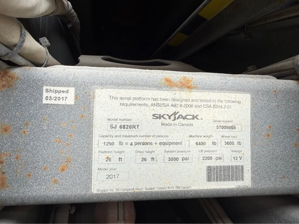2001 Skyjack 9250 8